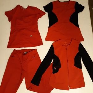 Red scrubs bundle deal! Grey's anatomy & careisma